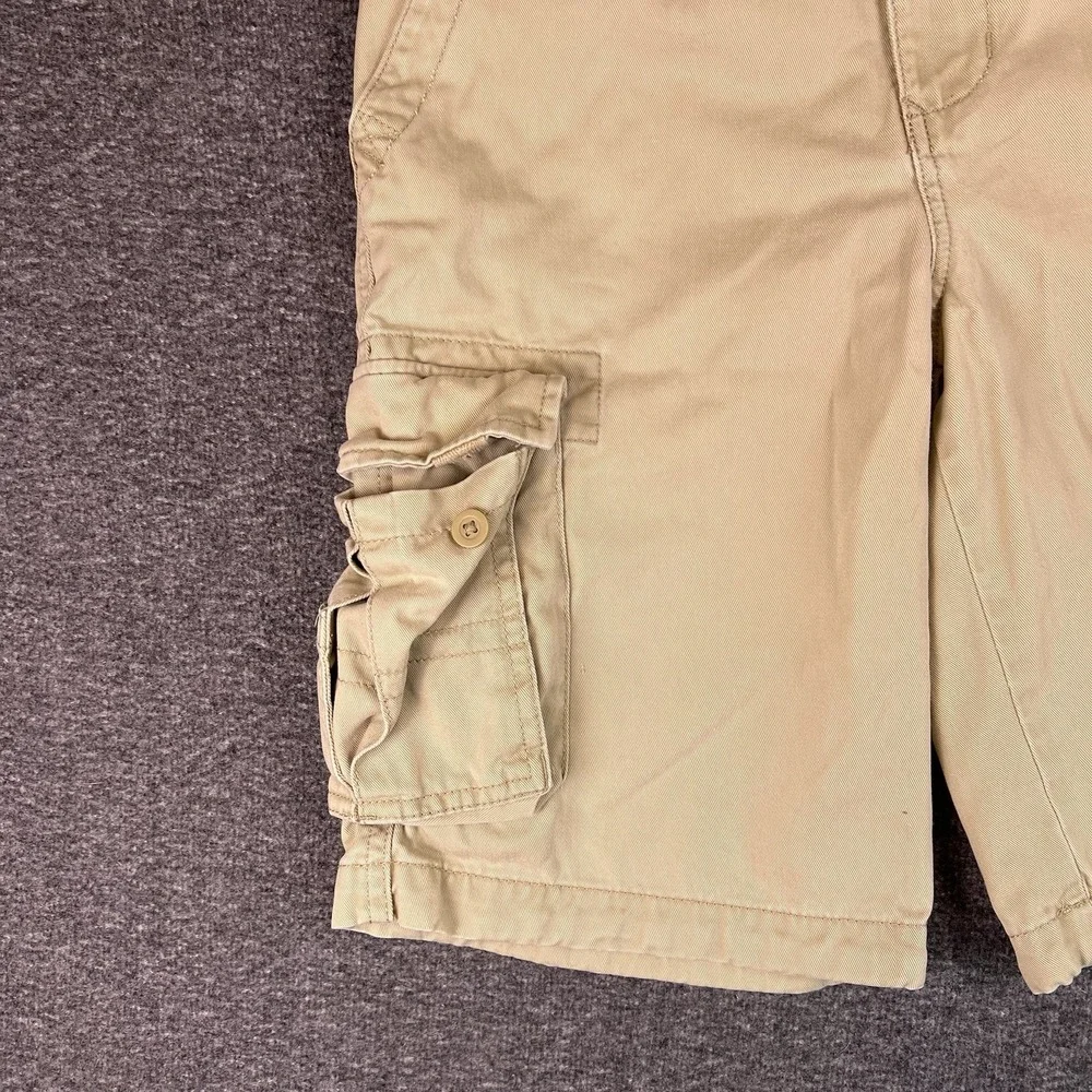 Urban Pipeline Cargo Shorts Youth 14 Tan Utility Casual Multi-Pocket Twill 28x10
